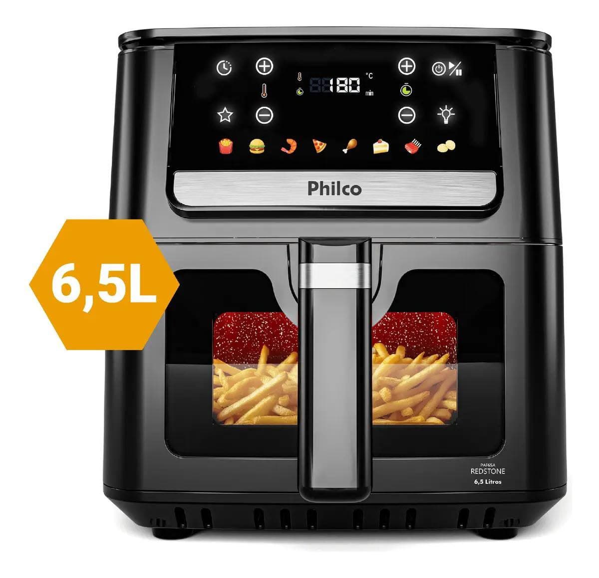 Air Fryer Philco 6,5L Visor Glass Redstone 1700W PAF65A